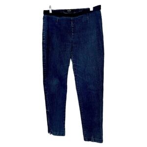 Tahari skinny stretch jegging jeans with side zip and stretch waistband